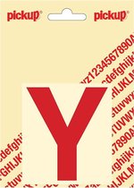 Pickup plakletter Helvetica 80 mm - rood Y