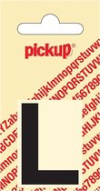 Pickup plakletter Helvetica 40 mm - zwart L
