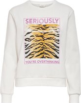 Onlkia L/s O-neck Tiger/zebra Box S 15236037 Cloud Dancer/seriously