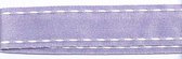 SR1207-01 Ribbon 16mm 20mtr whit white stitched end (01) lilac