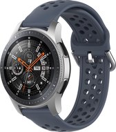 Vantage M / Grit X Silicone Dubbel Gesp Band - Maat 22mm - Grijs - Geschikt Voor Polar - Horlogeband - Armband - Polsband