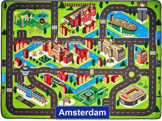 Jouw Speelkleed Amsterdam - Verkeerskleed - Speeltapijt.