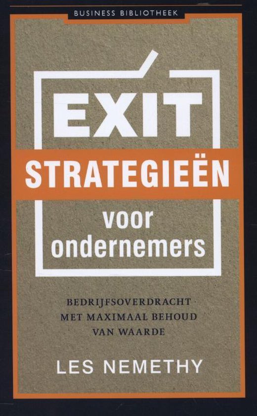 Cover van het boek 'Exitstrategieen voor ondernemers'