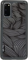 Casetastic Hardcover Samsung Galaxy S20 - Wavy Outlines Black