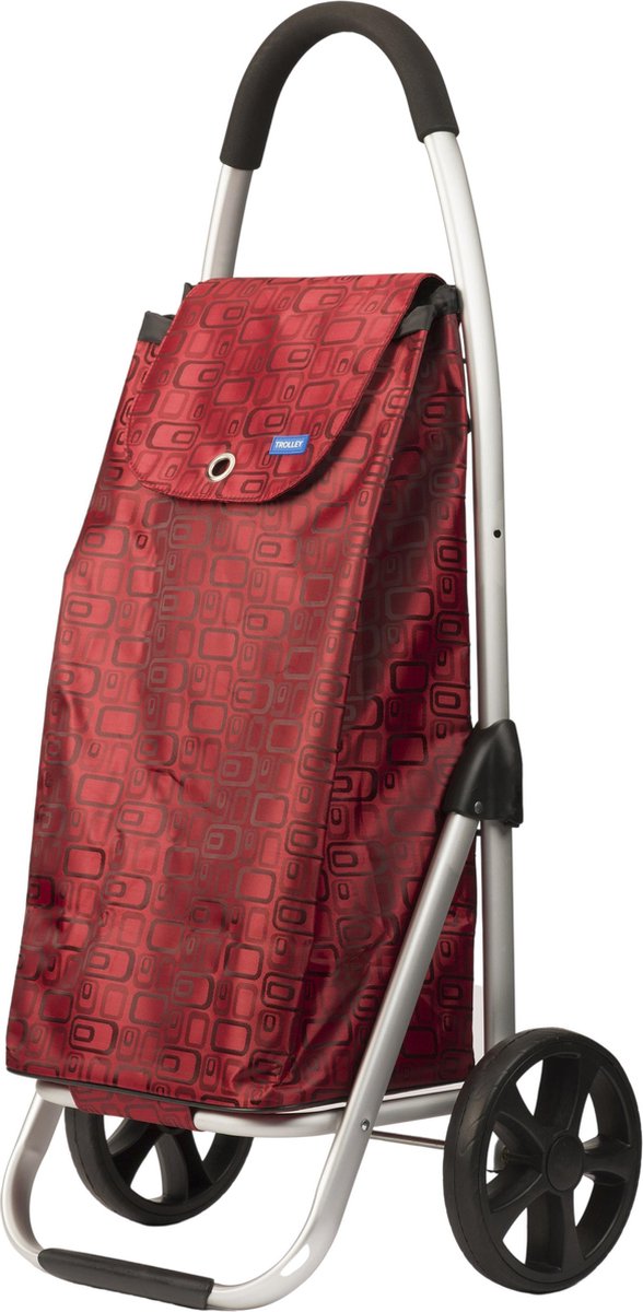 Boodschappentrolley Inklapbaar - Square Rood