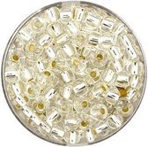 9271-054 Rocailles kristal zilveren kern 4.5mm