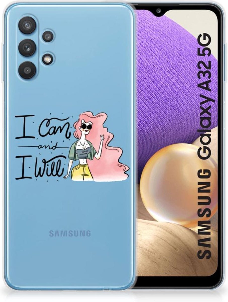 Samsung Galaxy A32 5G Telefoonhoesje met Naam i Can