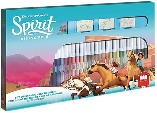 Dreamworks Spirit Kleur-Stempelset 41-delig