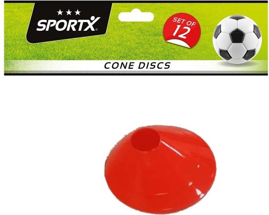 Oranje pion met op de achtergrond een SportX logo en een voetbal.