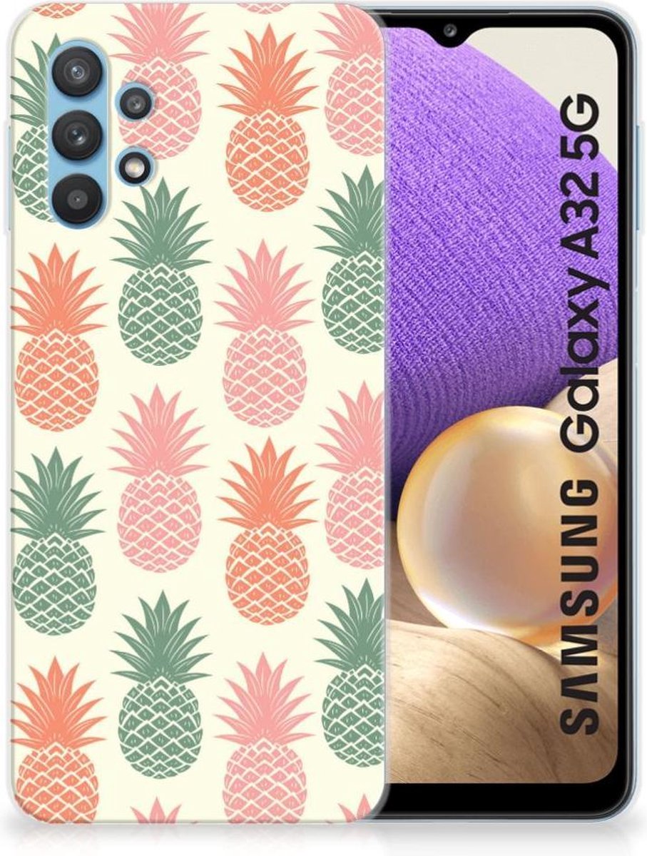 TPU Hoesje voor Samsung Galaxy A32 5G Siliconen Case Ananas