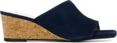 Mace Vrouwen Suède    Slippers /   - M1079 - Blauw - Maat 38