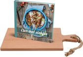 Bowls and Dishes | Set - Puur Hout Borrelplank - Tapasplank - Kaasplank - Hapjesplank - Serveerplank 38cm + Eten met stokjes
