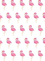 Lot de 10: Carte de vœux "Flamingo"