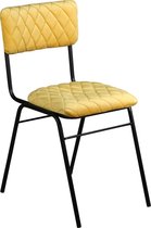 Raw Materials Velvet Eetkamerstoelen set van 4 - 41x56x82 cm - Geel