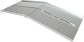 Datona® - Oprijplaat drempelhulp inklapbaar - 180 cm rijplaat oprijplank aluminium