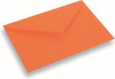 Gekleurde papieren envelop - A6/ C6 - Oranje - 100 stuks