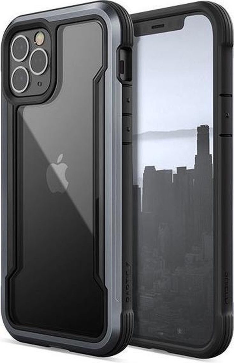 Raptic Shield iPhone 12 Pro Max Hoesje Militair Getest 3M Zwart