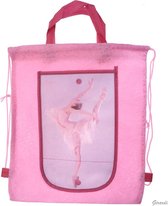 Roze Ballet Tasje - Rugzakje met Ballerina - Opvouwbare Portemonnee - Meisjes - Versie A