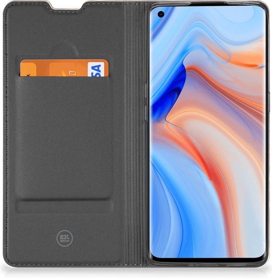 Etui Support OPPO Reno4 Pro 5G Etui Smartphone Marbre Marron