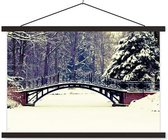 Sweet Living Poster - Besneeuwde Brug - 0 X 0 Cm - Multicolor