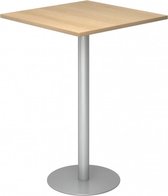 hjh OFFICE PRO Bistro H88Q S - Systeem conferentietafel Eik / zilver