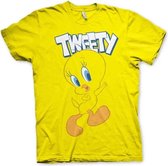Looney Tunes Heren Tshirt -L- Tweety Geel