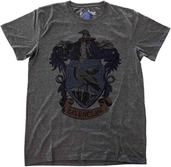 Harry Potter Heren Tshirt Ravenclaw Dyed Grijs