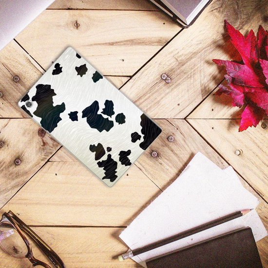 Coque en Siliconen Lenovo Tab M10 Plus Coque arrière avec photo taches de vache avec côtés transparents