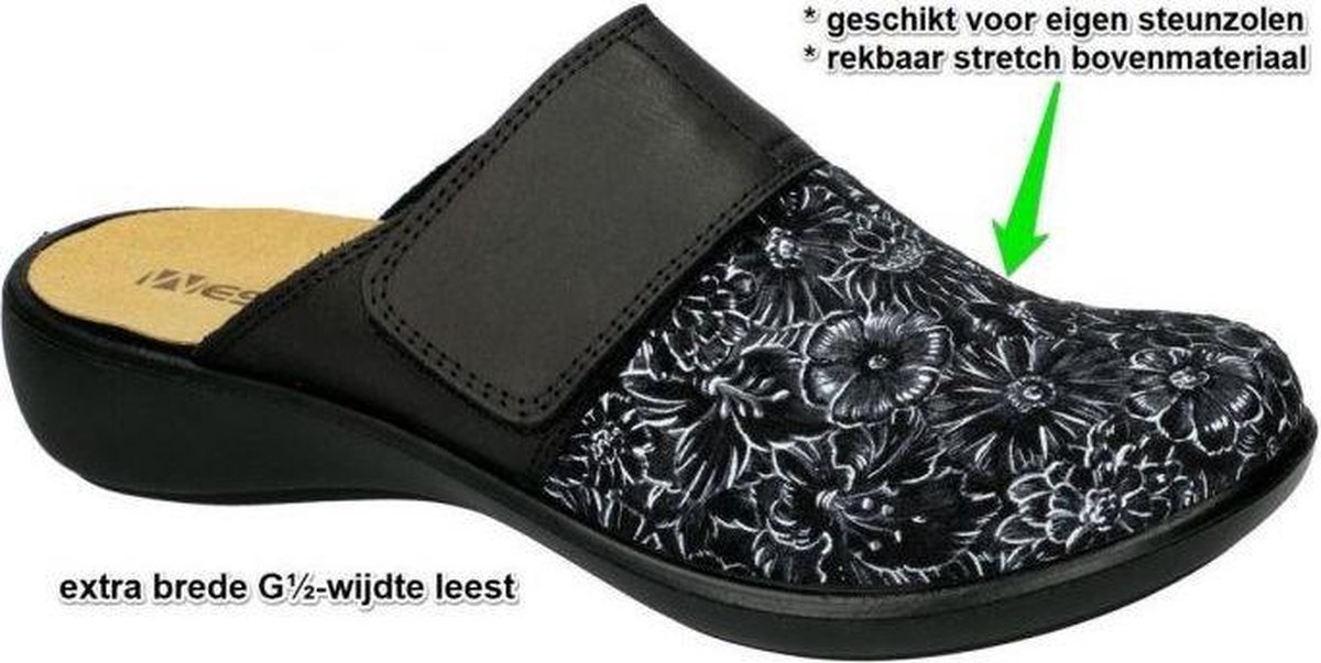 Westland -Dames - zwart - pantoffels - maat 39 | bol.com