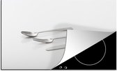 Luxe inductie beschermer Bestek - 78x52 cm - Platliggend zilver bestek - afdekplaat voor kookplaat - 3mm dik inductie bescherming - inductiebeschermer