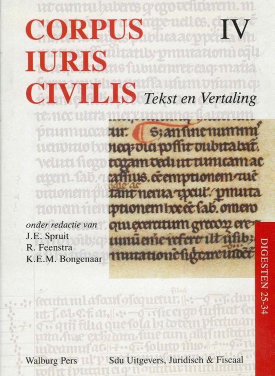 Corpus Iuris Civilis IV Digesten 25-34 - cover