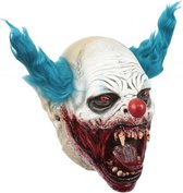 Partychimp Hoofdmasker Clown Vampire Latex Wit One-size