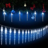 Monzana Kerstmis lichtketting ijspegel 80 LED's 13m