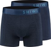 Shiwi - 2-Pack Boxershorts - Solid - Dark Navy