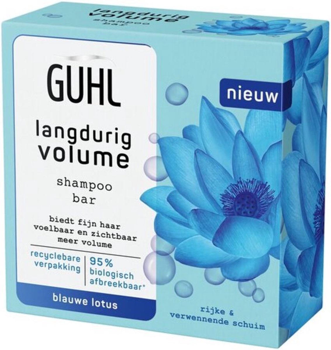 6x Guhl Shampoo Bar Langdurig Volume 75 gr
