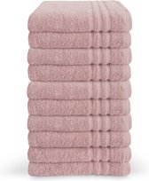 Byrklund Handdoeken set - Bath Basics - 10-delig - 10x 70x140 - 100% katoen - Oud Roze