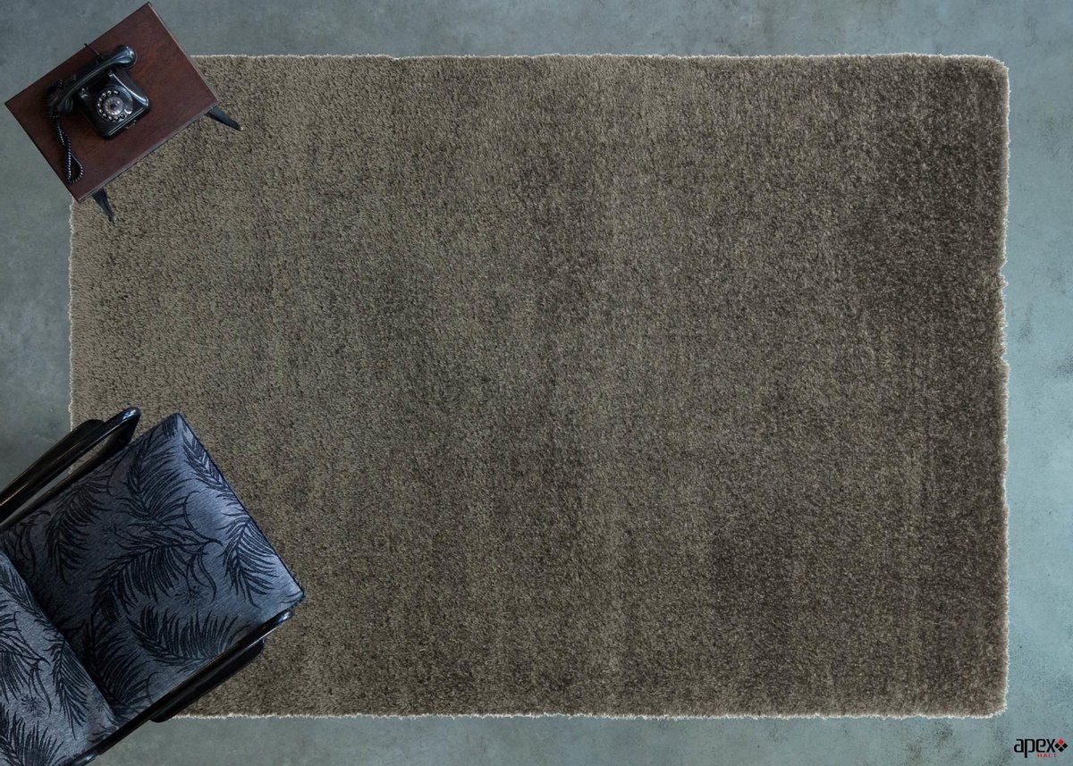 flycarpets SERON HOOGPOLIG ANTRACIET VLOERKLEED EFFEN