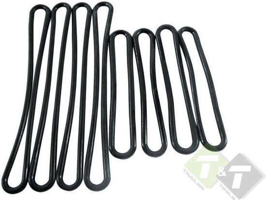 Spanrubber 40cm - Span elastiek - Spanners - aanspanrubber van Merkloos — afbeelding 3