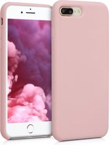 kwmobile telefoonhoesje voor Apple iPhone 7 Plus / 8 Plus - Hoesje met siliconen coating - Smartphone case in vintage roze