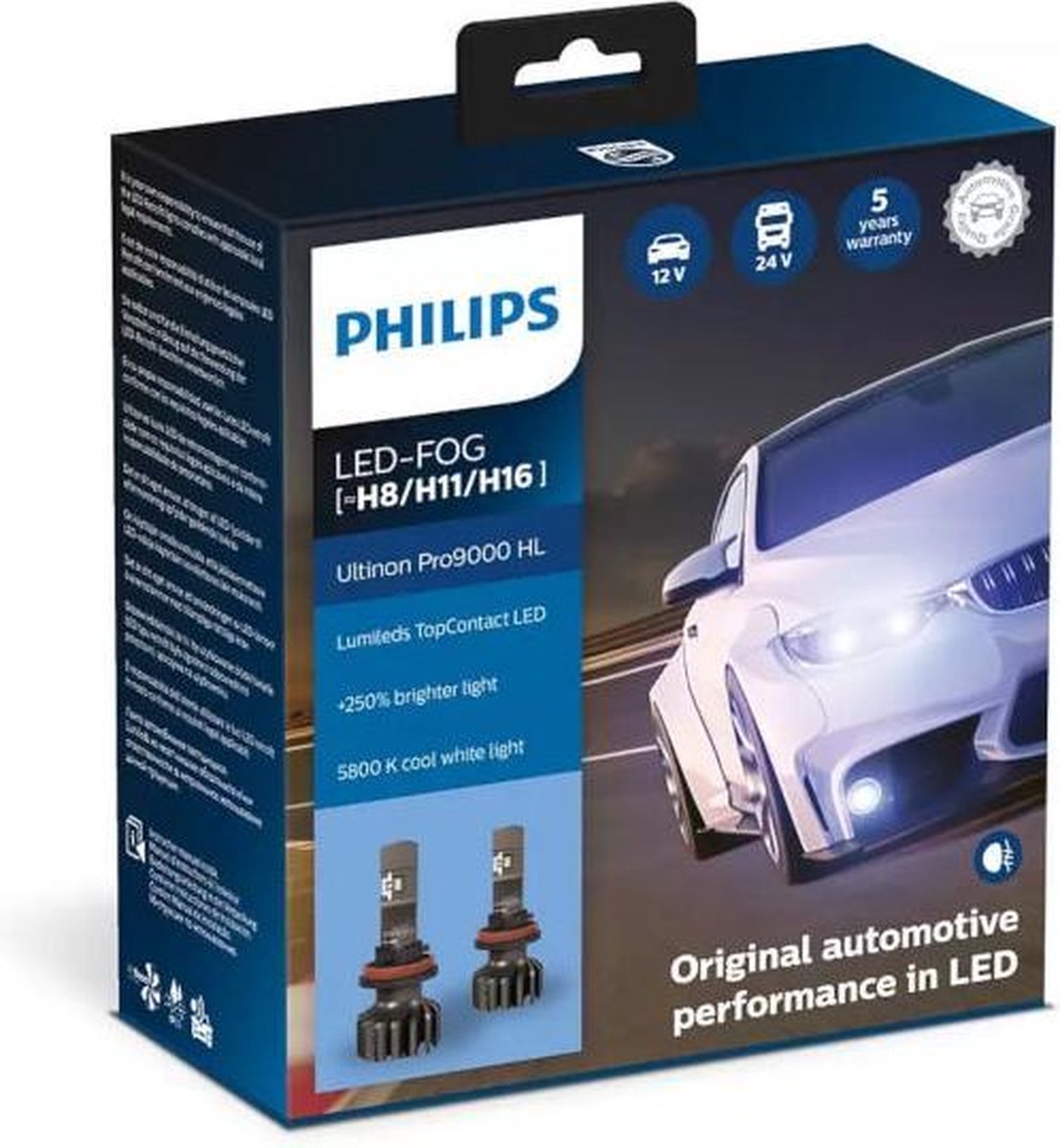 Philips Ultinon Pro9000 LED HB3/HB4 11005U90CWX2 – foto 2