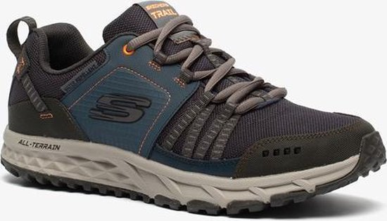 Skechers Escape Plan leren heren wandelschoenen - Blauw - Maat 47.5 - Extra  comfort - | bol.com