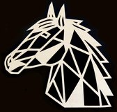 Houten Dierenkop • Houten Paard • Dierenkop Paard • Middel • Populier • Houten Dier • Wandecoratie