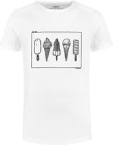 Collect The Label - Hip IJsjes T-shirt - Wit - Unisex - L