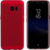 BackCover Holes - Telefoonhoesje - Hoesje voor Samsung S7 Edge Rood