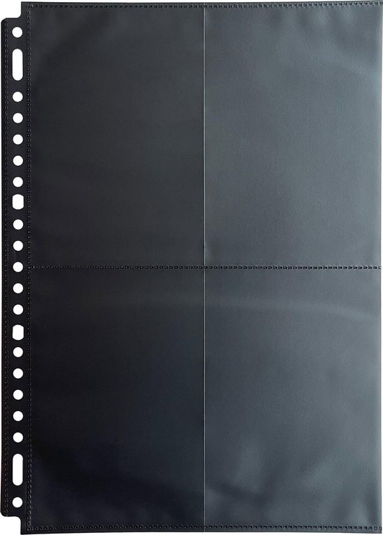 Jood Geschikt kwaadaardig Insteekhoes - Henzo - 10 stuks voor 80 foto's staand - Fotomaat 10x15 cm -  Zwart | bol.com