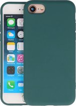iPhone SE 2020 & iPhone 8 & iPhone 7 Hoesje Fashion Backcover Telefoonhoesje Donker Groen