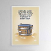 Value - Walljar - Wanddecoratie - Poster ingelijst