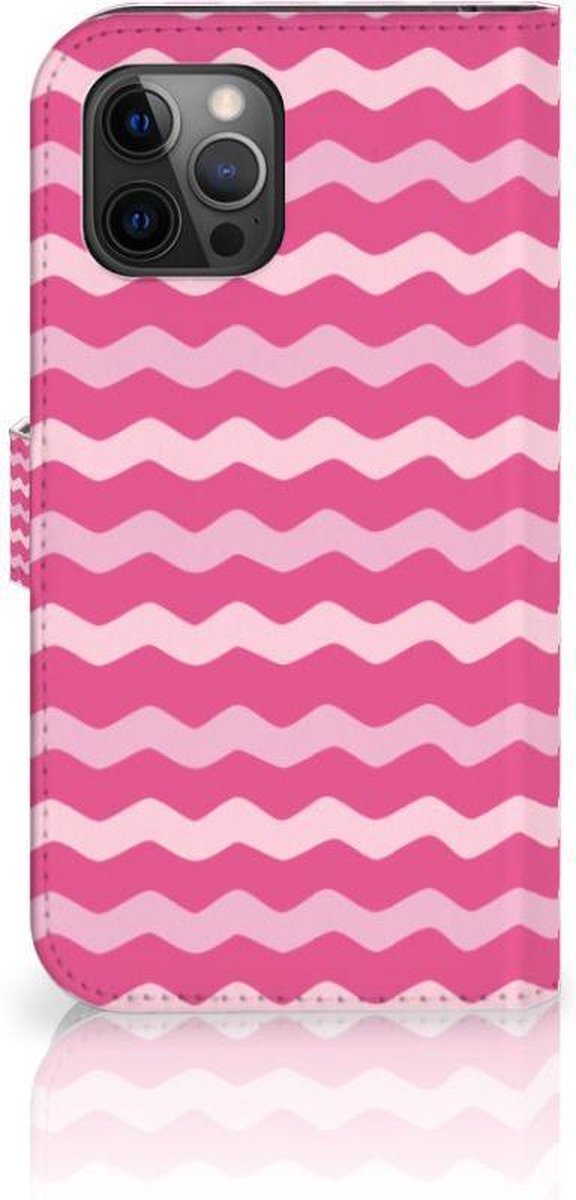 Apple iPhone 12 Pro Max Telefoon Hoesje Waves Pink