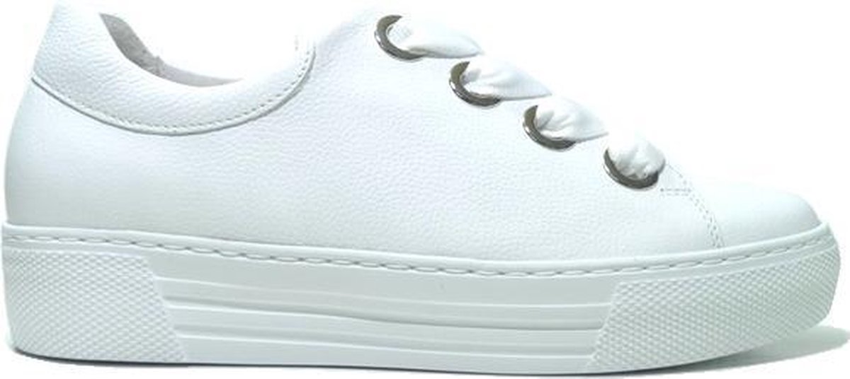 Gabor Dames Lage sneakers 464 - Wit - Maat 40 | bol.com
