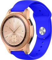 Siliconen Smartwatch bandje - Geschikt voor  Samsung Galaxy Watch sport band 42mm - blauw - Horlogeband / Polsband / Armband
